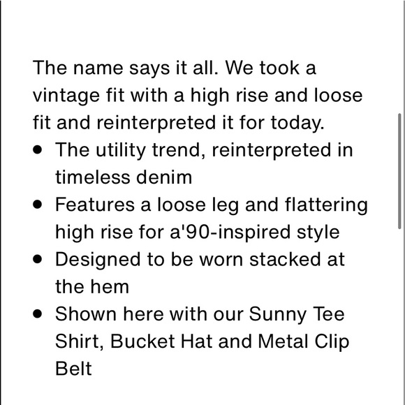 Leviβs High Loose Cargo Jeans NWT Size 28 - Picture 11 of 16